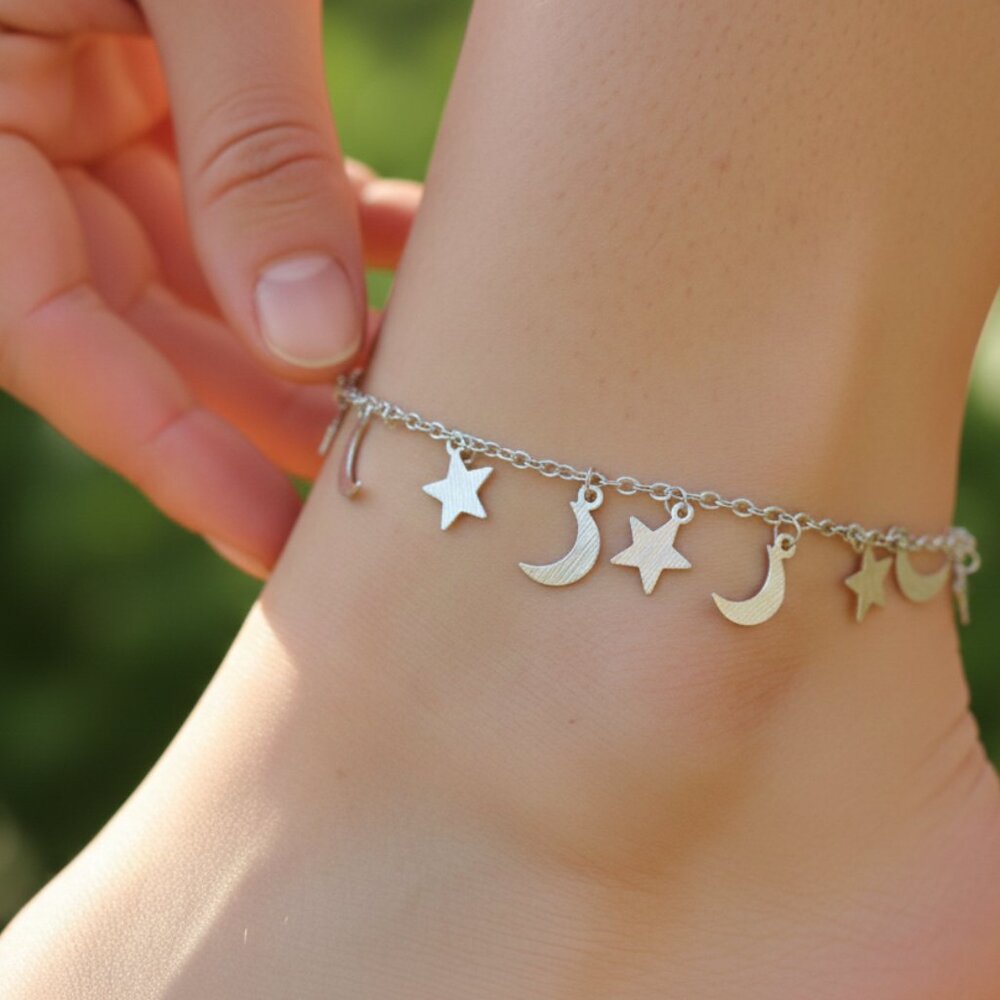 "Minimalist Anklet, Sleek & Modern Design, Women’s Fashion, YC110259-A